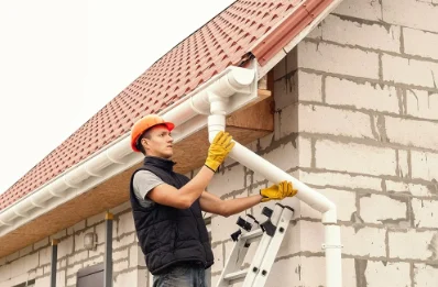 Pose et remplacement de gouttières à Béhoust